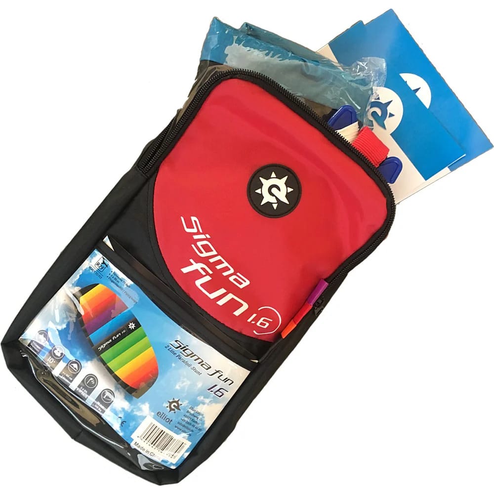 Sigma Fun 1.6 Blå/Grøn - Ses her i sin taske