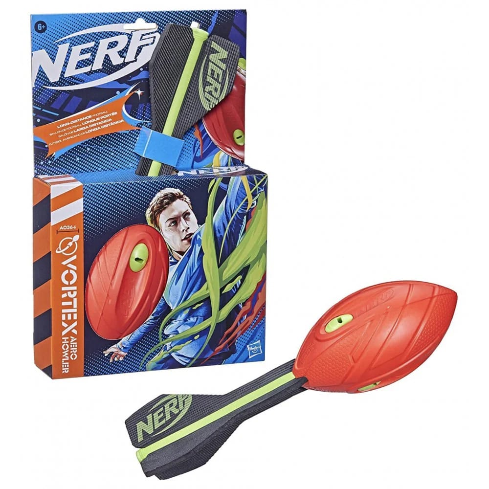 Nerf Vortex Aero Howler Rød - Ses her både selve produktet og dens æske i baggrunden