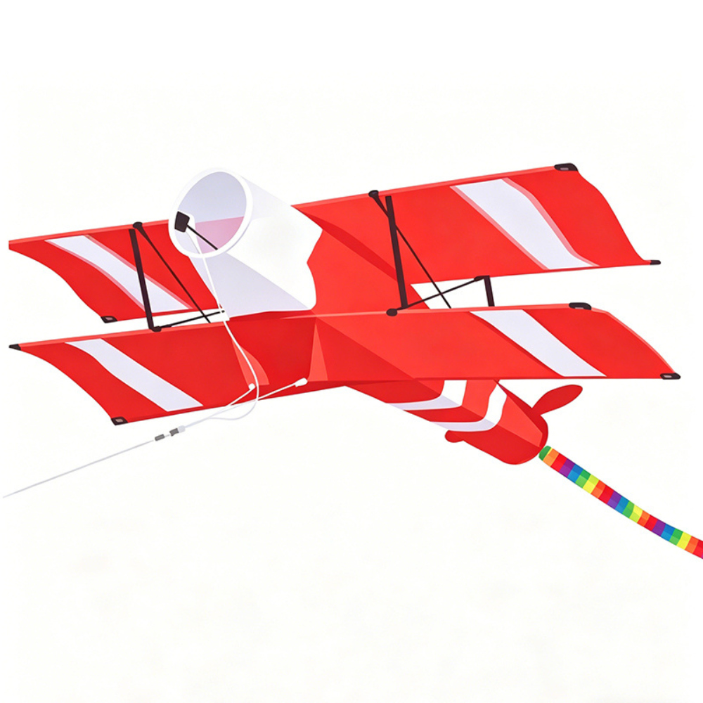 Wikz 3D Rött Flygplan