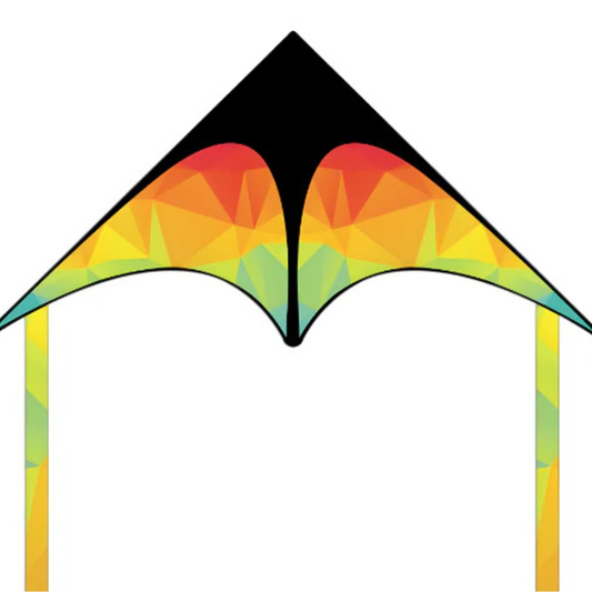 Wikz Delta Classic drage i multifarvet design, vist på hvid baggrund