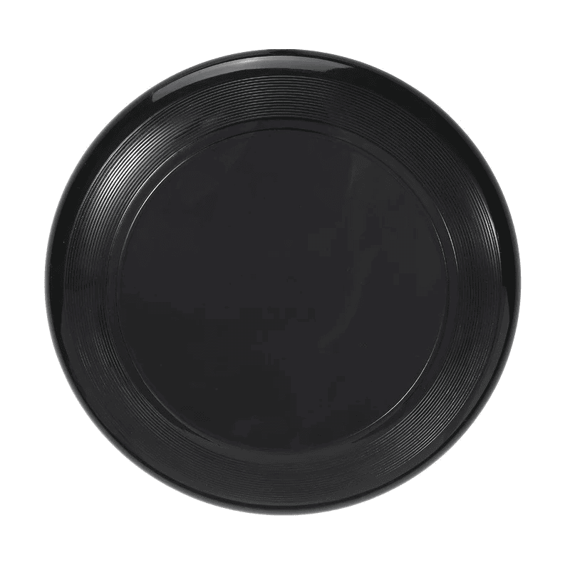 Wikz WindRider Aero frisbee i sort, vist på hvid baggrund